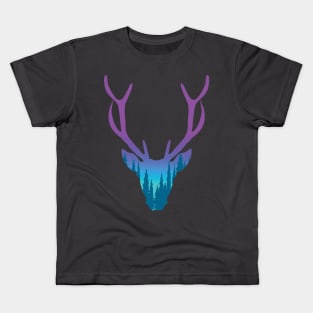 Deer Head Illustration Kids T-Shirt